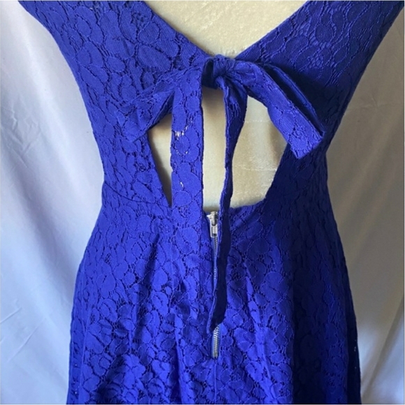NWT Aeropostale Royal Blue Lace Dress - Picture 6 of 8